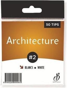 Beautynails Bna White Architecture Tips No. 02 X50 (Artificial nails)