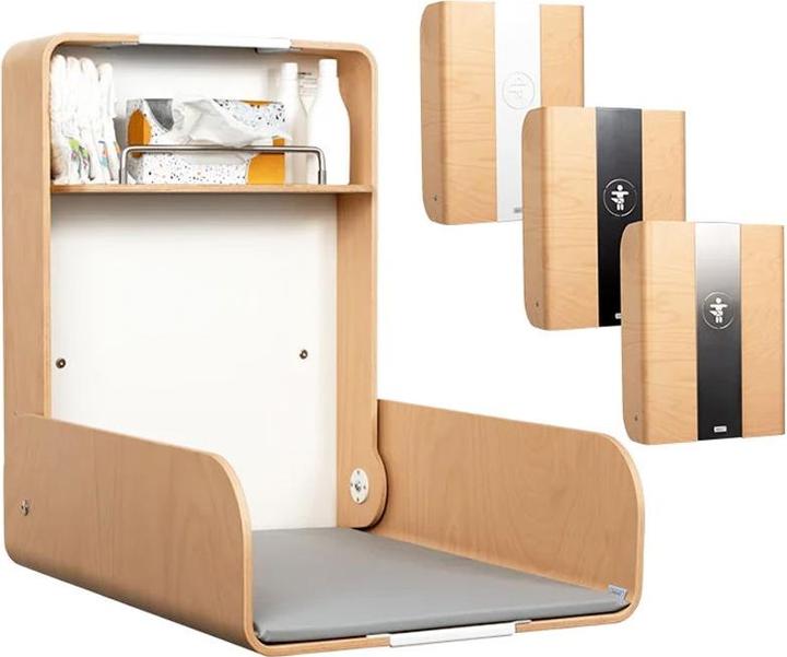 Image du produit Timkid Table à langer bois/inox Maxi hêtre