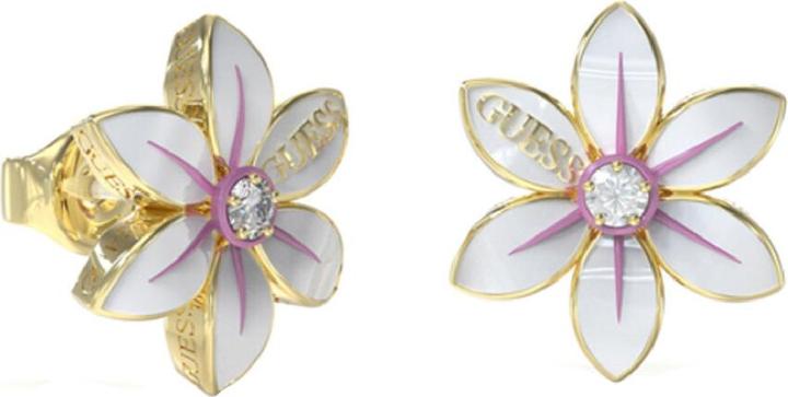 Image du produit Guess Boucles d'oreilles en acier blanc Lotus JUBE04131JWYGWHT/U (Acier plaqué)