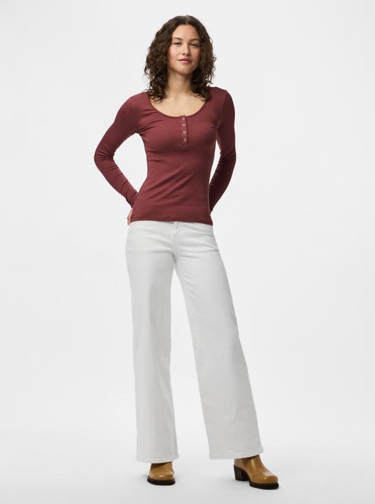 Produktbild Pieces Vorn geknöpftes geripptes Oberteil (S)