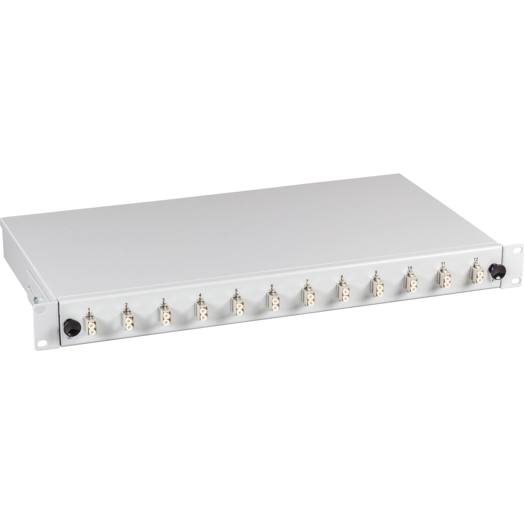 EFB Elektronik Spleissbox 6-LC-(D)Kuppl.MM,ausziehbar, OM4 (0.24 m), Netzwerkkabel