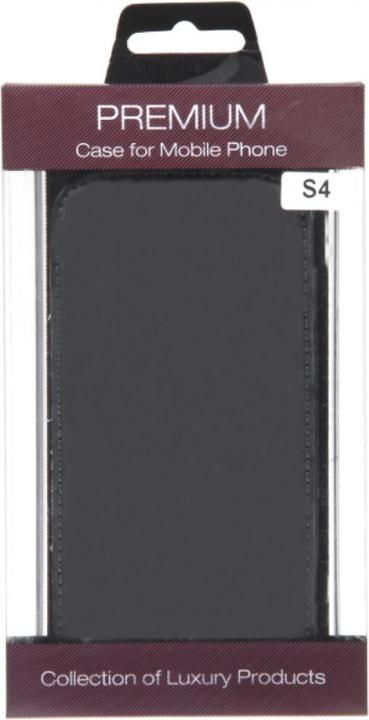 Actual product image OEM Slim Leather Flip Case S4 Galaxy I9500 - Black (Samsung Galaxy S4)