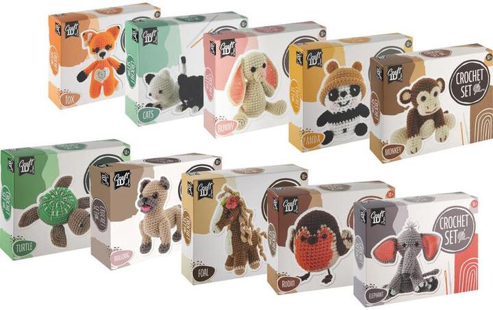 Productafbeelding Legind Craft ID - Haakpakket panda, 9x8x13cm - (K-CR1703/GE)