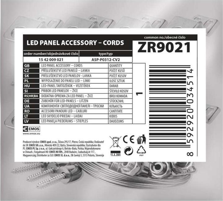 Produktbild Emos 6 Litzen für LED Panel 120×30cm