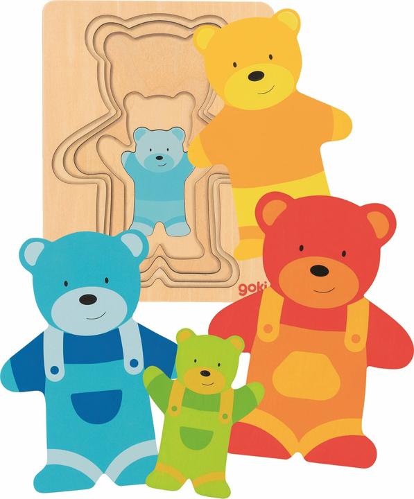Immagine prodotto Goki Puzzle a strati: orso (5 pezzi)