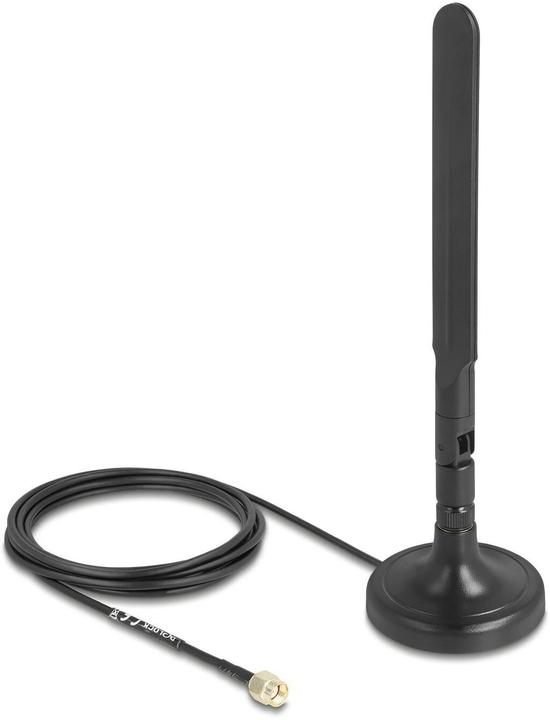 Produktbild Delock WiFi 6 Antenne RP-SMA Stecker 3 dBi omnidirektional m (WLAN)