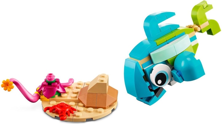 Produktbild LEGO Delfin und Schildkröte (31128, LEGO Creator 3-in-1)