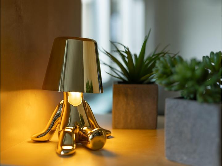 Produktbild Cocon Goldene Tischleuchte KIDDO, Dimmbar: nicht dimmbar