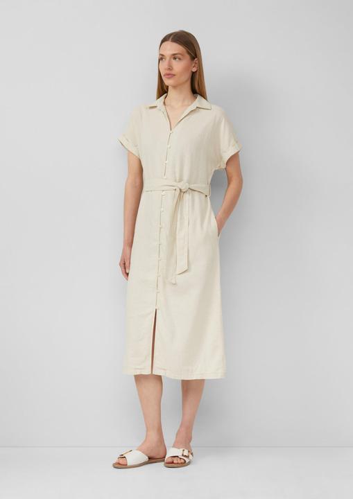 Immagine prodotto S.Oliver Kleid Midikleid aus Leinenmix mit Eingrifftaschen (38)