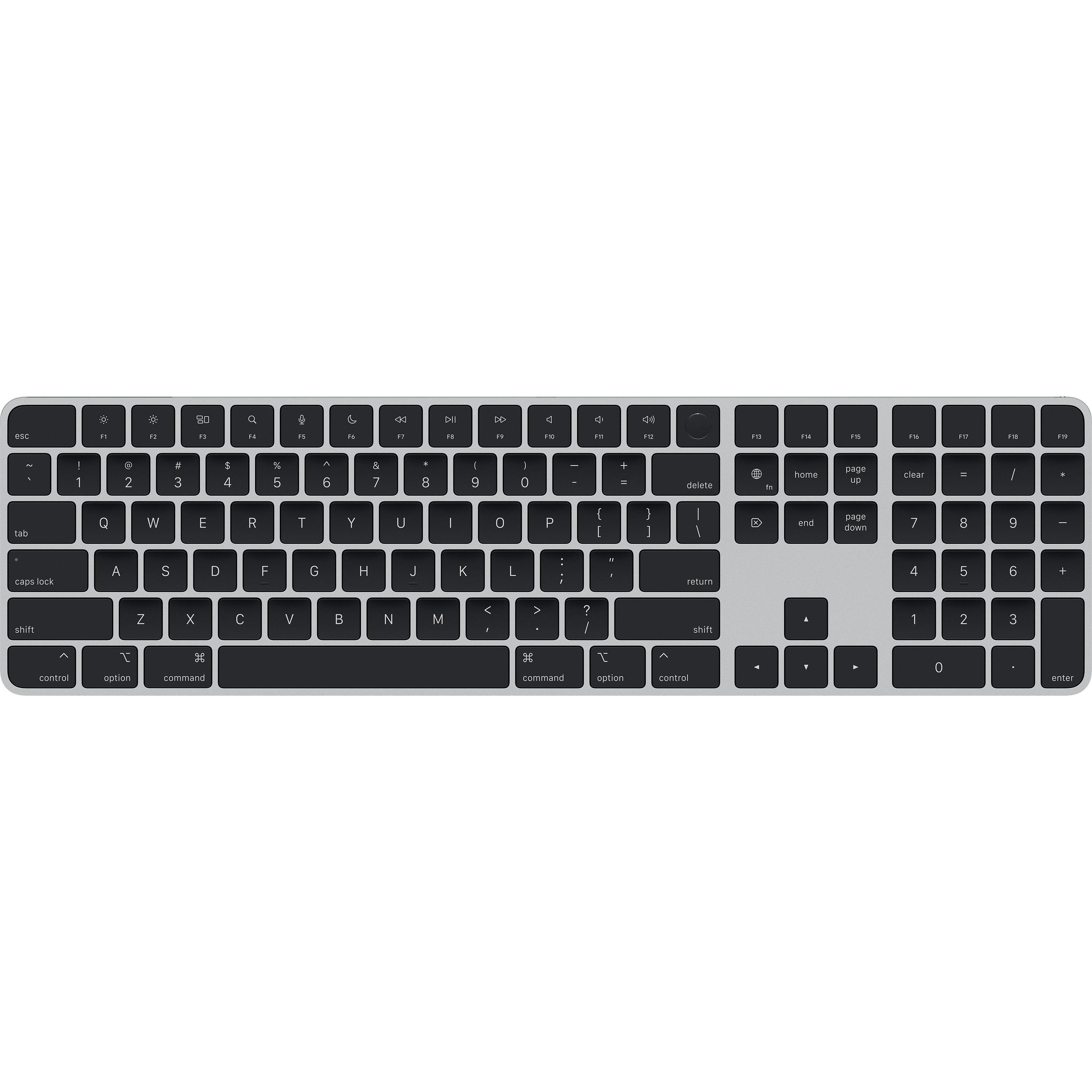 Apple Magic Keyboard with Touch ID and Numeric Keypad 2024 (DE, Kabellos, Kabelgebunden), Tastatur, 