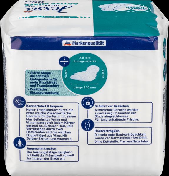 Image du produit dm Jessa Ultra-serviettes Active Shape (Tampons sanitaires)