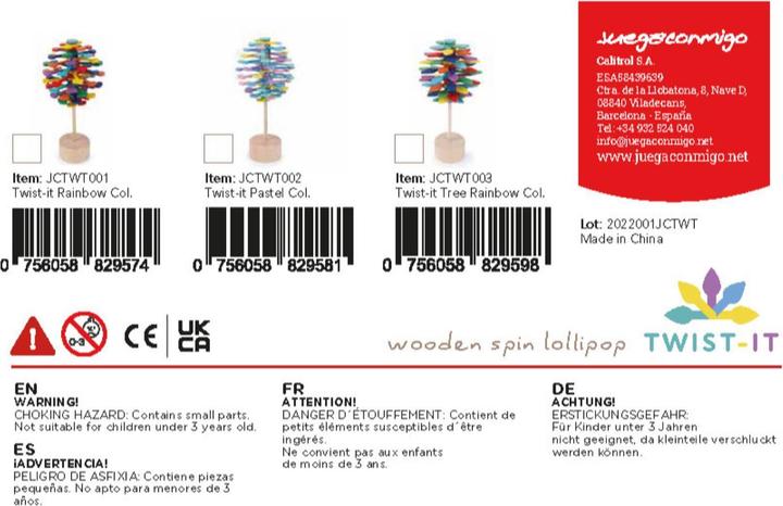 Produktbild Juegaconmigo Twist-It Baum Regenbogen-Farben