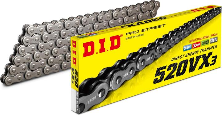 Actual product image D.I.D 520Vx3(B&B) X 126 Mail. Zj