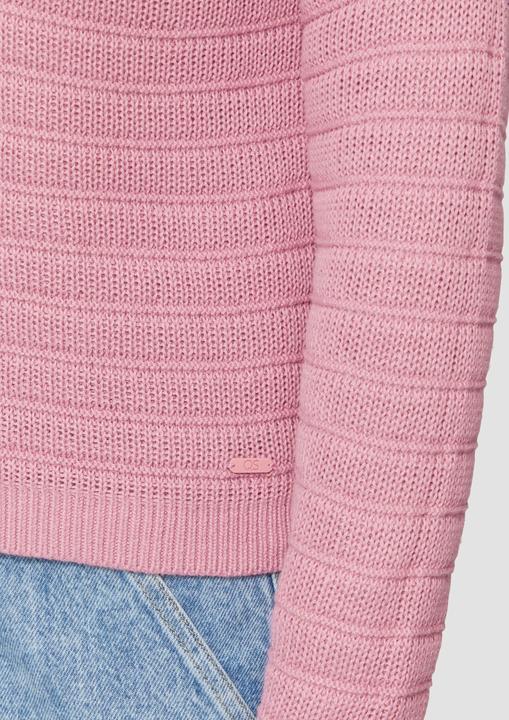 Produktbild S.Oliver Strickpullover Baumwollmix-Pullover mit Strukturmuster (XXL)