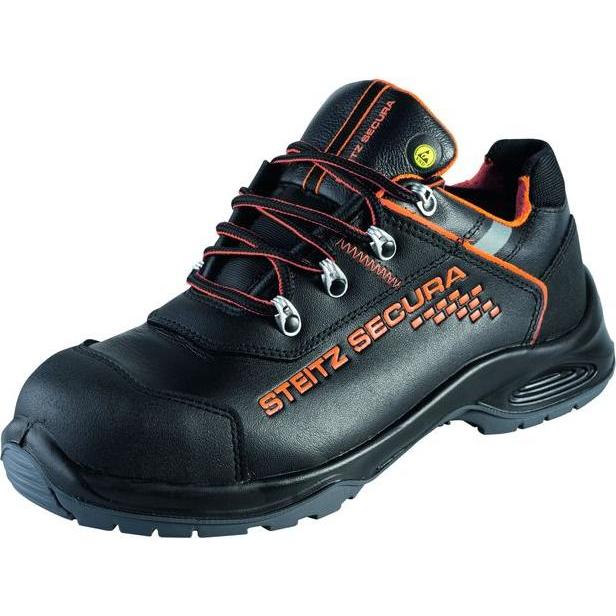 Steitz Secura, Sicherheitsschuhe, Halbschuh schwarz/orange VX 7500, S3 NB (S3, 40)