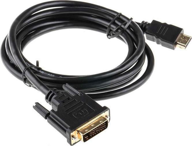 Produktbild Rs Pro HDMI-Kabel A HDMI Stecker B DVI-D Single Link Stecker, 2m, Schwarz (0.18 m, HDMI)