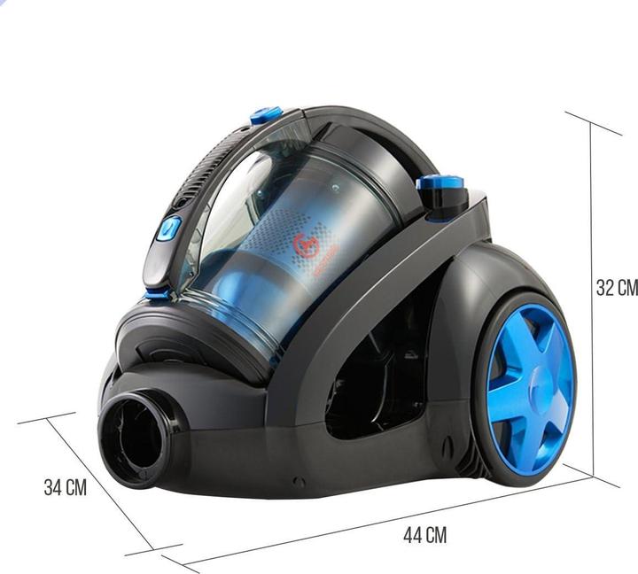 Produktbild AG Stofzuiger Zonder Zak - Stofzuigers - Vacuum Cleaner Zakloos - 900W - Sterke Zuigkracht - Blauw