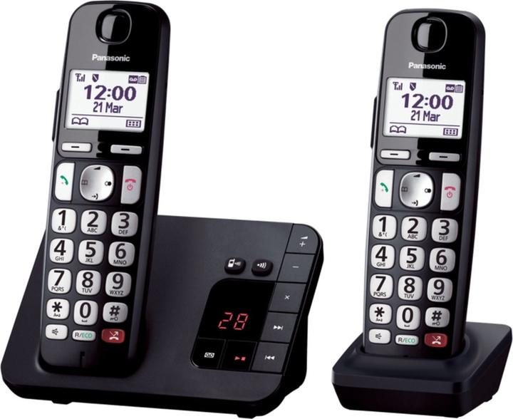 Productafbeelding Panasonic KX-TGE262NLB telefoon DECT-telefoon Nummerherkenning Zwart