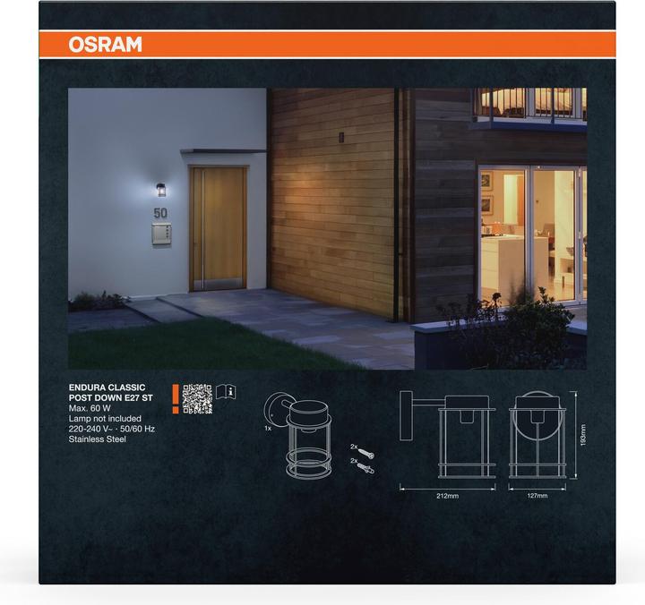 Produktbild Osram ENDURA® CLASSIC POST Down E27 (E27, IP44)