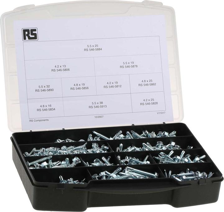 Image du produit RS PRO Jeu de vis autotaraudeuses DIN 7504