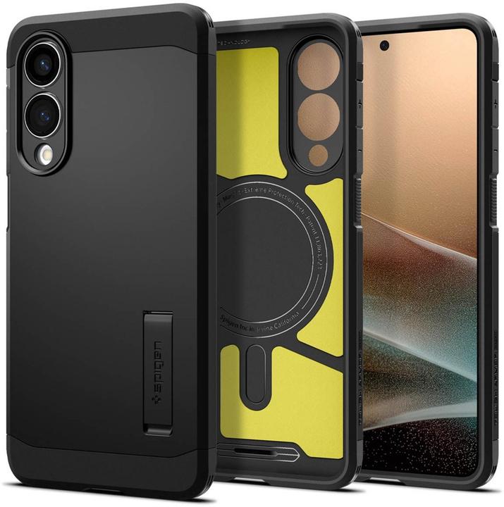 Produktbild Spigen - Tough Armor MagSafe - Samsung Galaxy S25 Edge - Black (Samsung Galaxy S25 Edge)