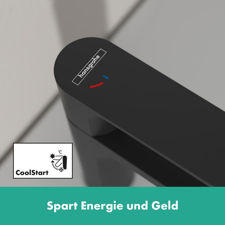 Produktbild hansgrohe HG Einhebel-Waschtischmischer Rebris S 80 CoolStart m M ZAG mattschwarz