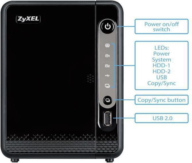 Actual product image Zyxel Nas326-4t (2 x 2 TB, Serial ATA Drive)