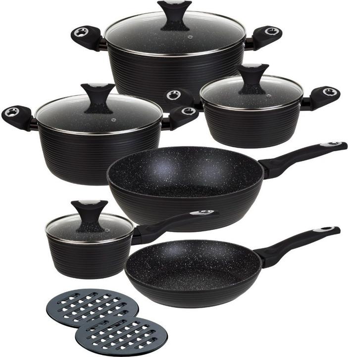 Produktbild Klausberg Set of 12 GRANITE POTS KB-7244 (Pfannenset + Topfset, 28 x 12.40 cm)