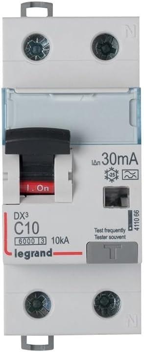 Actual product image Legrand Dx3 FI/LS switch C16A 1P+N 411061 6Ka 30Ma A 411061