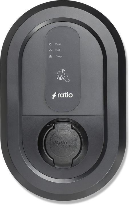 Ratio Electric io6 Laadstation Socket 3 fase 16-32A - E-Flux (Tipo 2, 22 kW, 32 A)