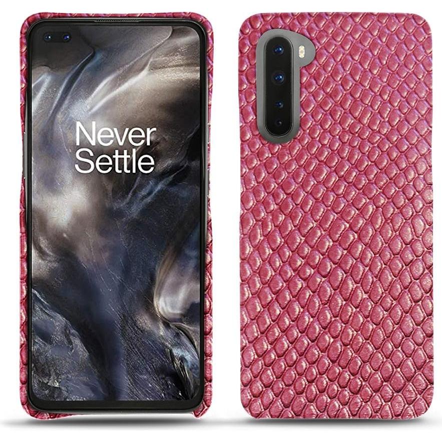 Noreve Lederschutzhülle (OnePlus Nord), Smartphone Hülle, Rosa