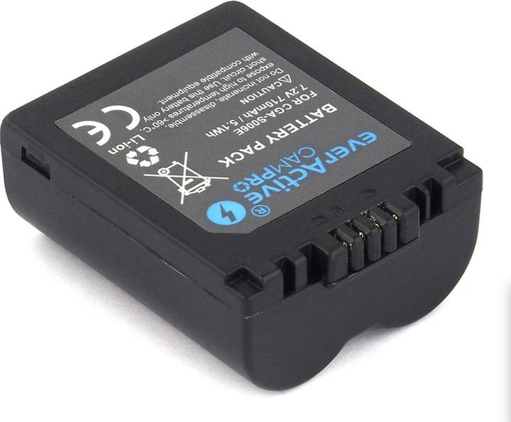 Actual product image Everactive Replacement Battery for Panasonic CGA-S006 710 mAh (EVB006) (Camera battery)