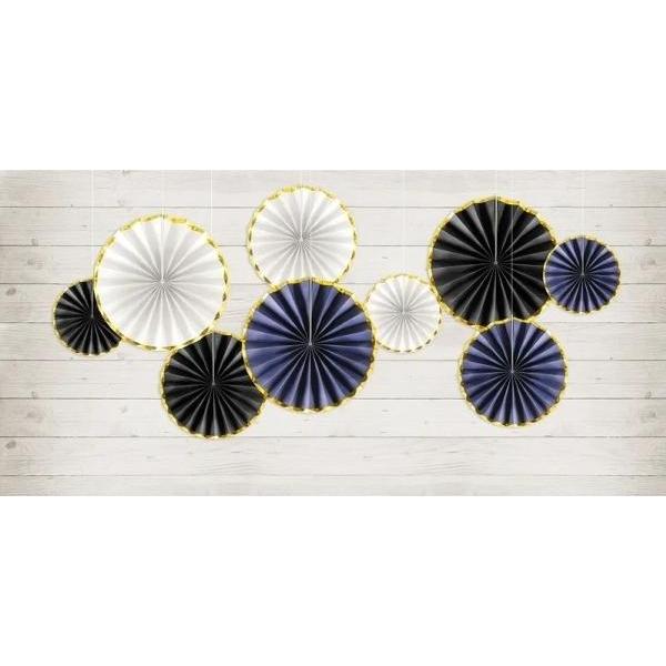 Thumbnail - Partydeco Fächerdekorationen in Schwarz