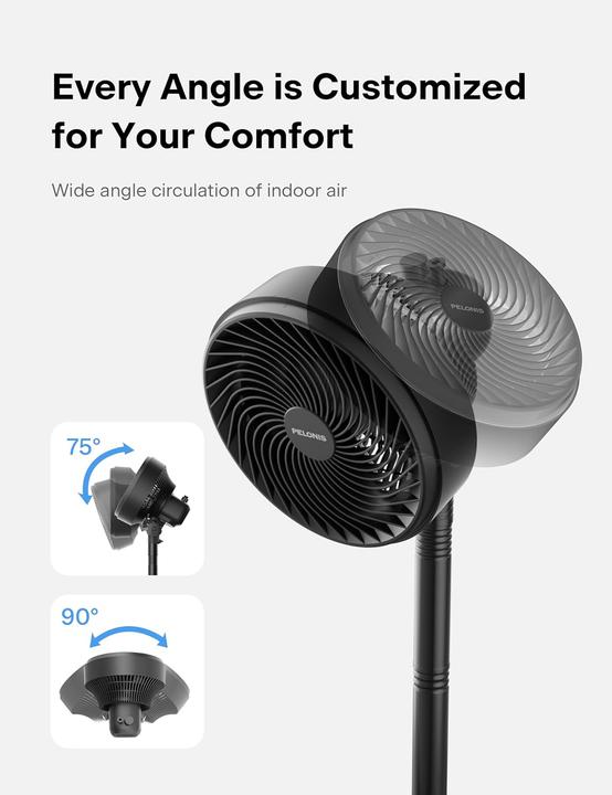 Produktbild Pelonis Höhenverstellbarer Säulenventilator (46 dB)