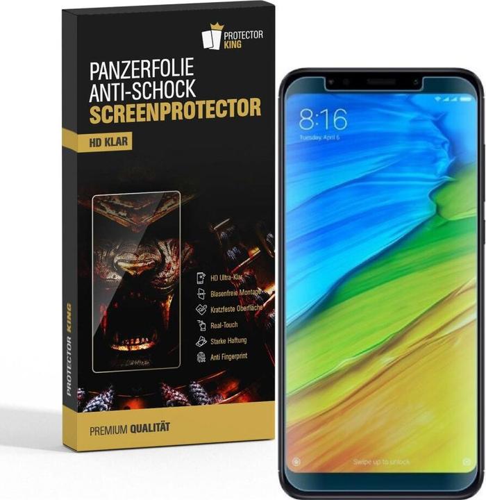 Actual product image Protectorking 3x Panzerfolie Anti-Shock HD Klar (3 Piece, Xiaomi Redmi 5A)