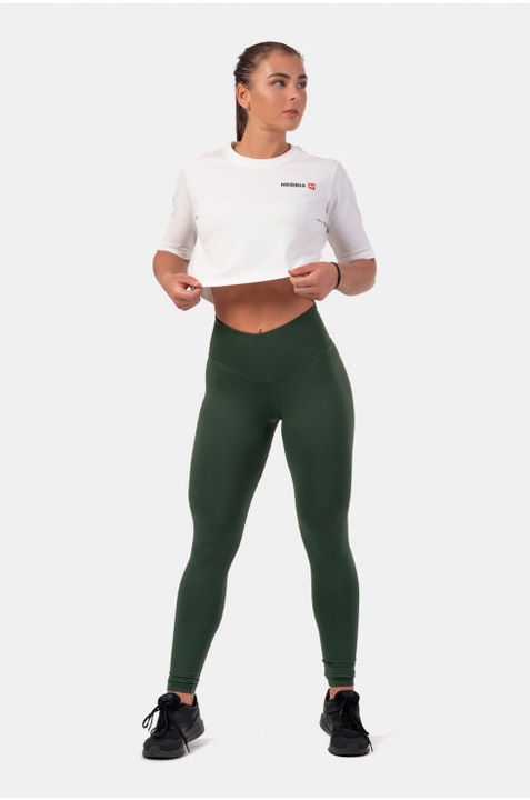 Immagine prodotto Nebbia Crop Top 600 crema con logo minimalista (S)