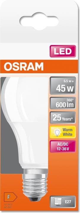Produktbild Osram Star Classic A (E27, 6.50 W, 600 lm, 1 x, F)