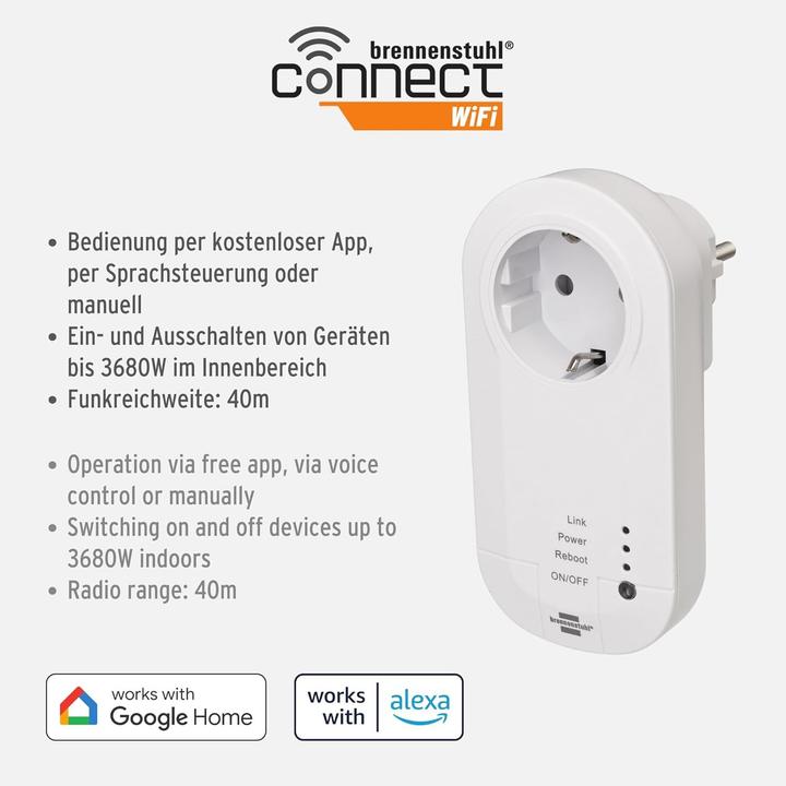 Produktbild Brennenstuhl Wi-Fi Steckdose