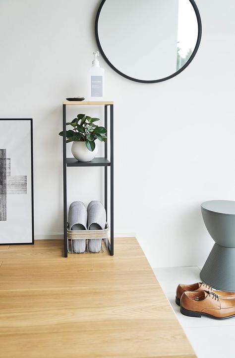 Produktbild Yamazaki 2-stöckiges Regal mit Holzplatte TOWER