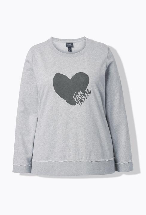 Actual product image Ulla Popken Heart Graphic Sweatshirt (58, 60)