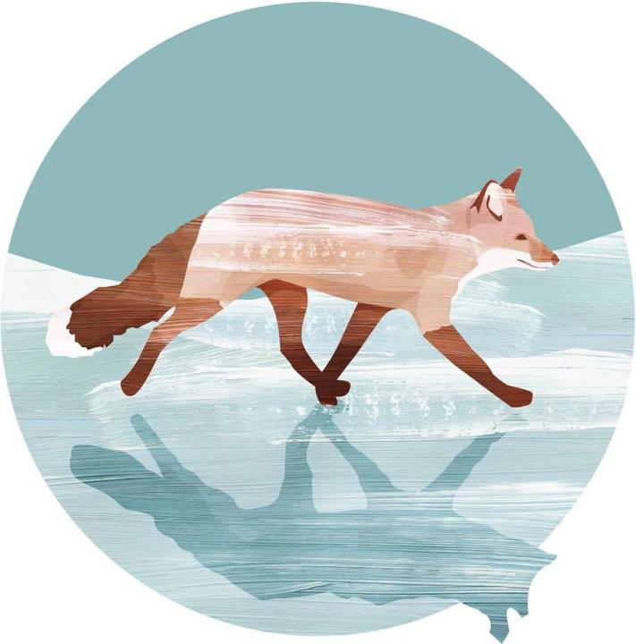 Trenddeko Fuchs im Schnee