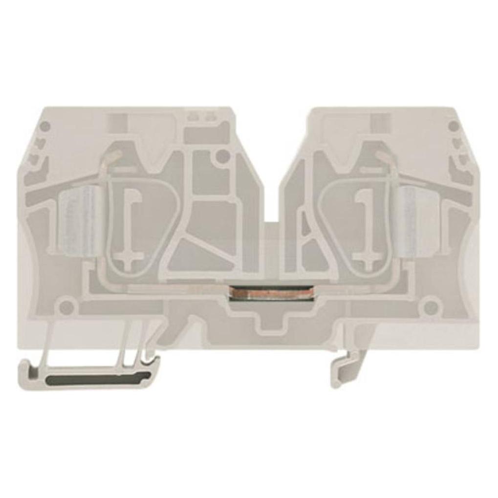 Weidmüller WEID Doorvoerklemmenblok, Elektronica benodigdheden + Behuizing, Beige