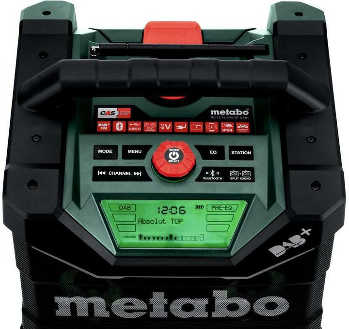 Actual product image Metabo RC 12-18 32W BT DAB+ (DAB+, FM, Bluetooth)