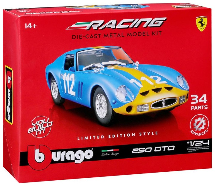 Produktbild Bburago Ferrari Racing Bausatz 250 GTO 1/24 blau