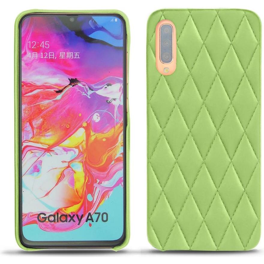 Noreve Lederschutzhülle (Samsung Galaxy A70), Smartphone Hülle, Grün