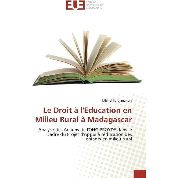 Le Droit à l'Education en Milieu Rural à Madagascar, Fachbücher von Michel Tolojanahary