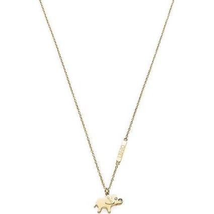 Liu Jo, Halsschmuck, Tender Gold Plated Elephant Necklace Teen LJ1897
