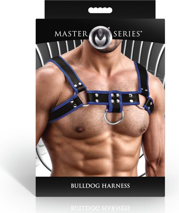 Actual product image XR Brands Bulldog Harness - Blue