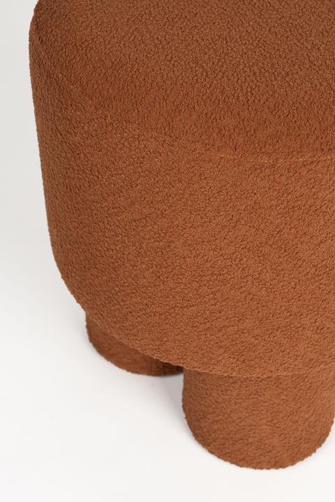 Actual product image Zuiver Stool Marcos Red Brown