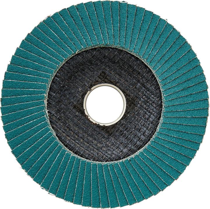 Werkzeugstore24 10x flap disc 125 mm curved zirconium aluminium oxide K 80
